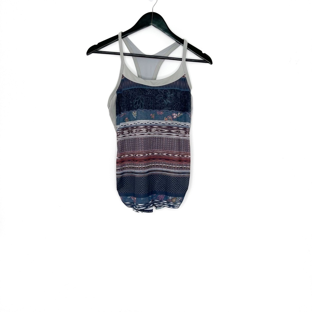 PrAna Top Miley Yoga Top Athletic Printed Tank Top - Picture 2 of 6